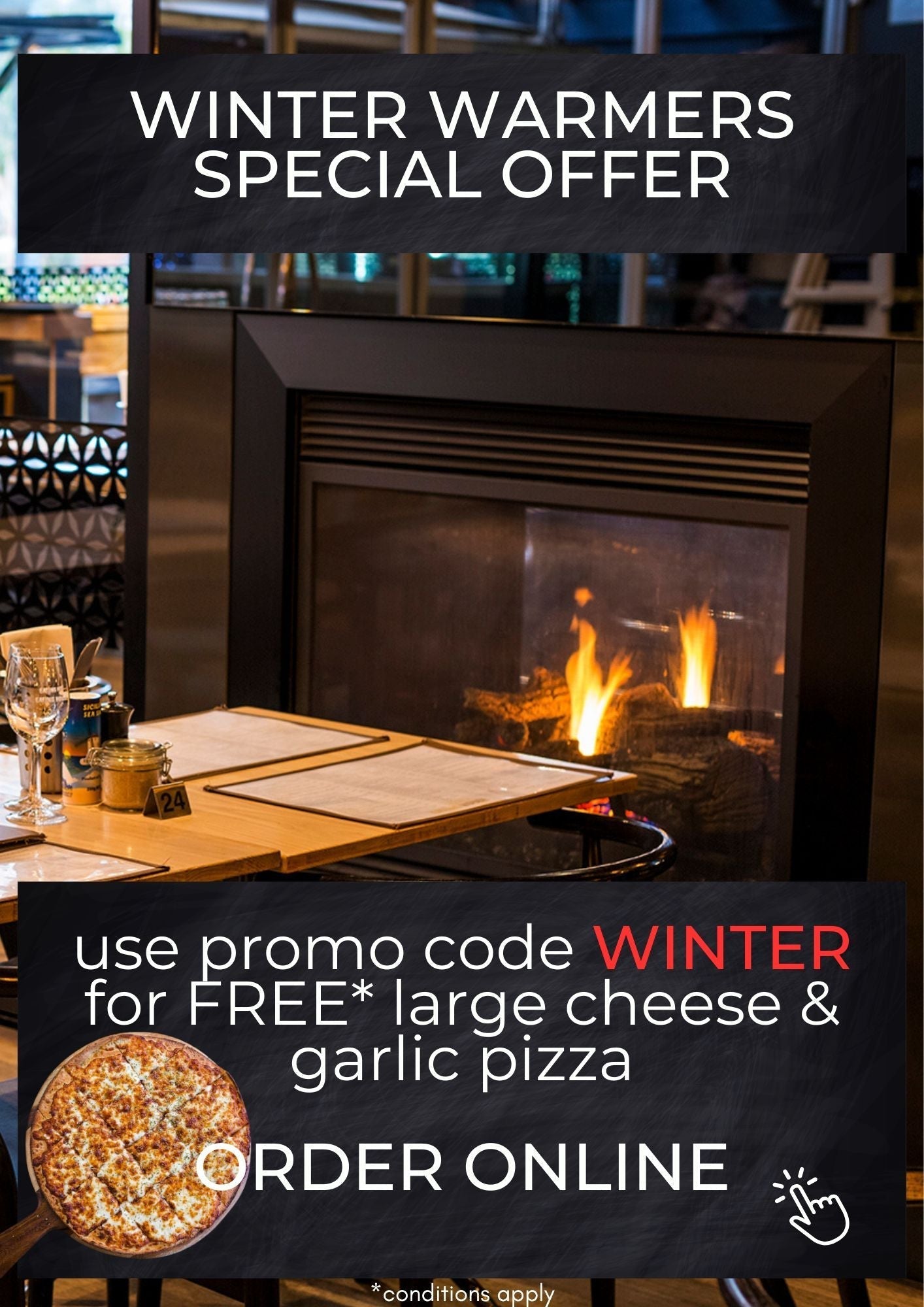 Warm Up with Pick up or Delivery