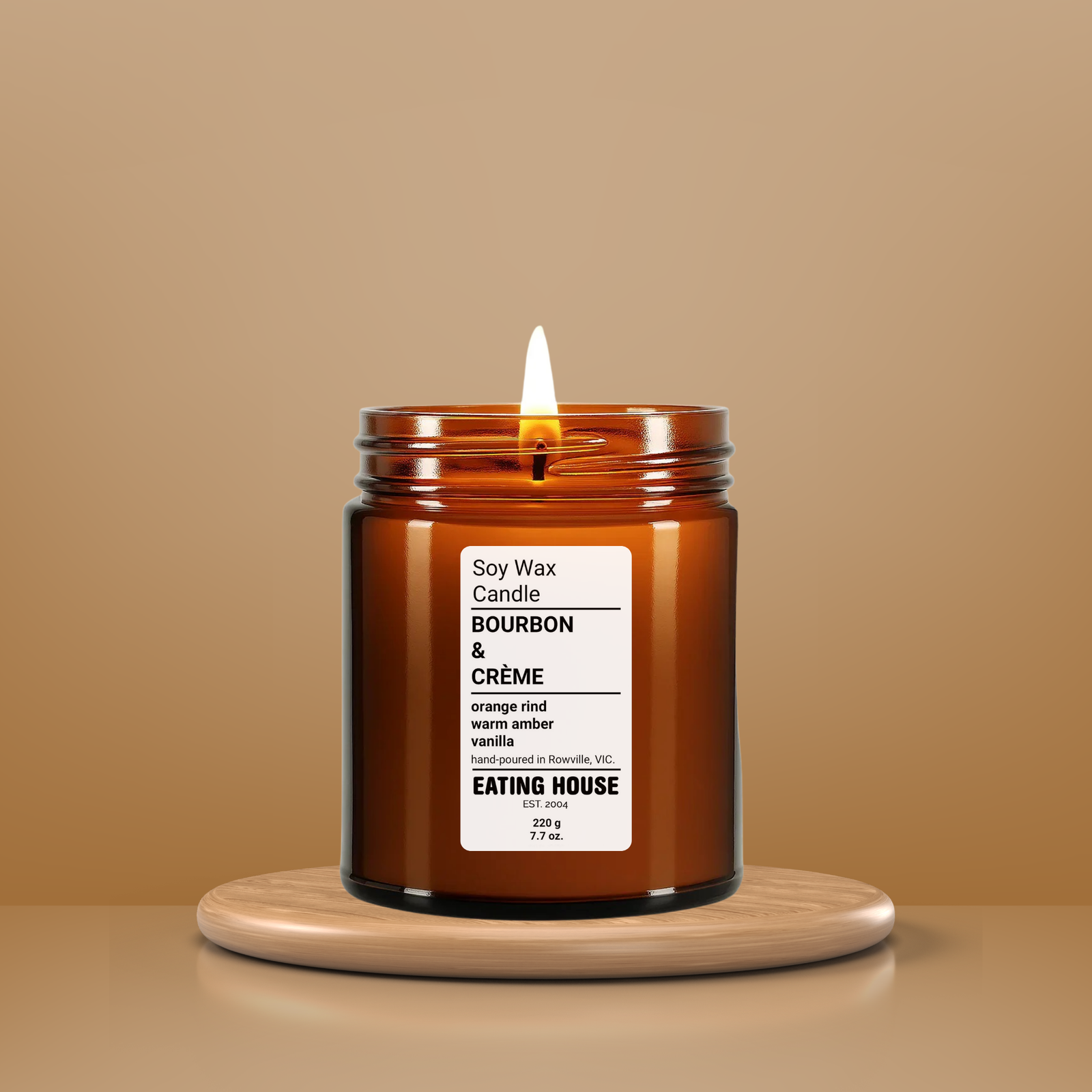 Bourbon & Crème Soy Wax Candle